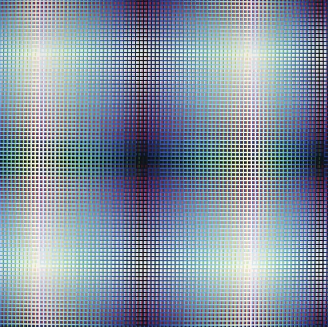Susie Rosmarin, “Blue (#267),” 2002. Acrylic on canvas. Museum purchase with funds from the McNay Contemporary Collectors Forum, 2005.38. © Susie Rosmarin