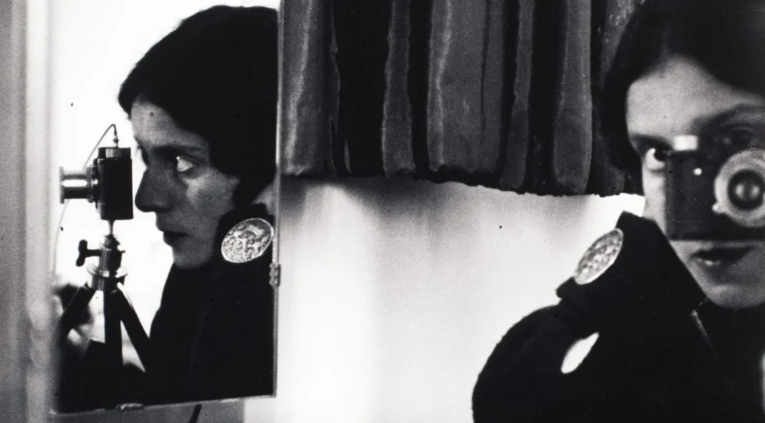 Ilse Bing's Self-Portrait with Leica, 1931. Photo courtesy of the Chrysler Museum of Art