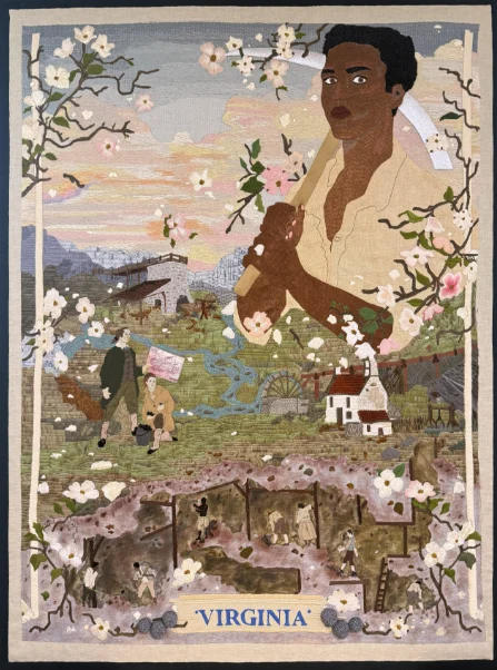 'Virginia', by the Williamsburg Rose and Thistle Chapter of the Embroiderers' Guild of America.